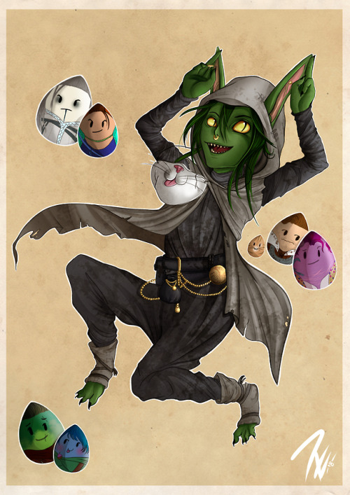 Nott likes her shiny new friends! Happy Easter to everyone. I love you guys. <3