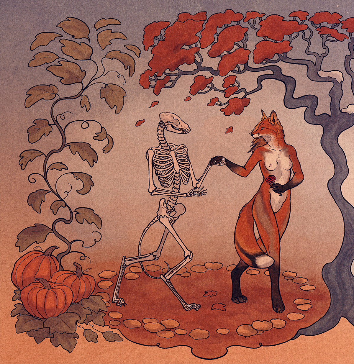 artofmaquenda: ‘‘Cadaver Dance’‘ Finally finished this piece, I’m very