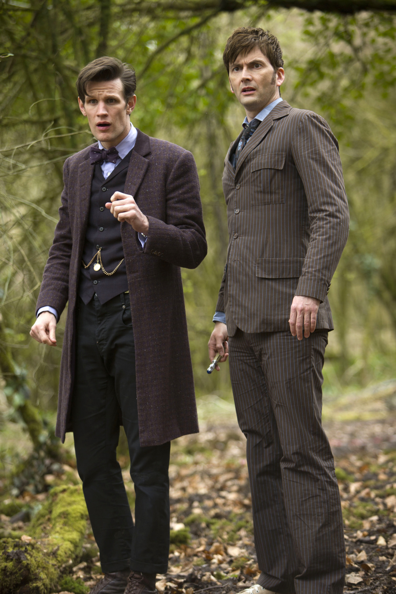 bbcamerica:  A new image of Matt Smith and David Tennant from the 50th Anniversary