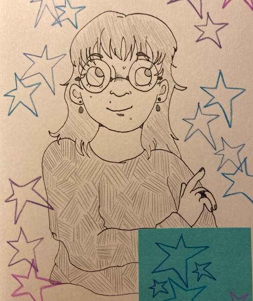 First Self Portrait In New Sketchbook