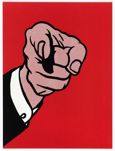 Finger Pointing, from The New York Collection for Stockholm, Roy Lichtenstein, 1973, Art Institute o