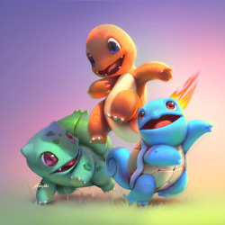 yoshiyaki:  Basic Pokemons (Colors, Yellow, Team Rocket)Practicing light, colors and shape with those first original pokemons :D 