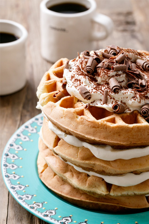 guardians-of-the-food:  Tiramisu Waffles porn pictures