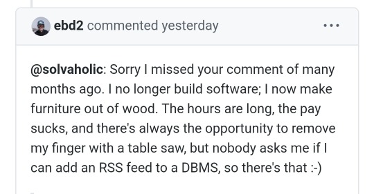 Coming back to an issue you opened three years ago