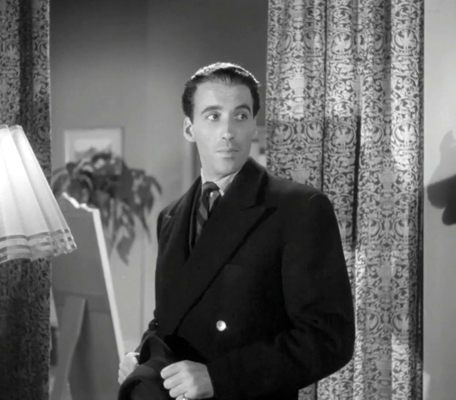 Christopher Lee as Larry Spence in The Vise - The Final Column (1955) #ohhh he`s so handsome  #i love him
