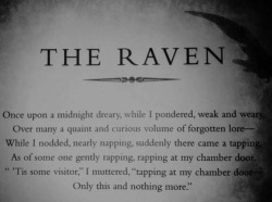 horrorgorewhore:  The Raven by Edgar Allan Poe (1845)