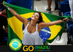 worldcup2014girls:  GO BRAZIL! Support Brazil