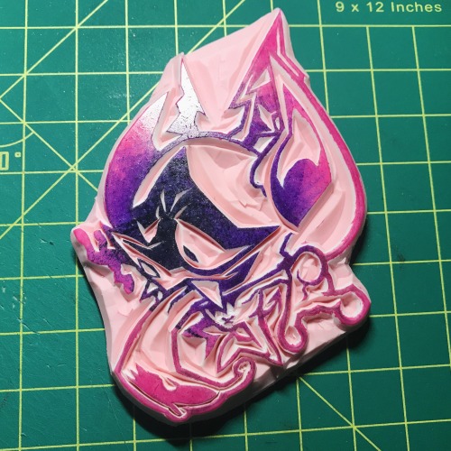 tranzsmenace: WILY IMPhand carved rubber stamp &amp; hand cut stickers