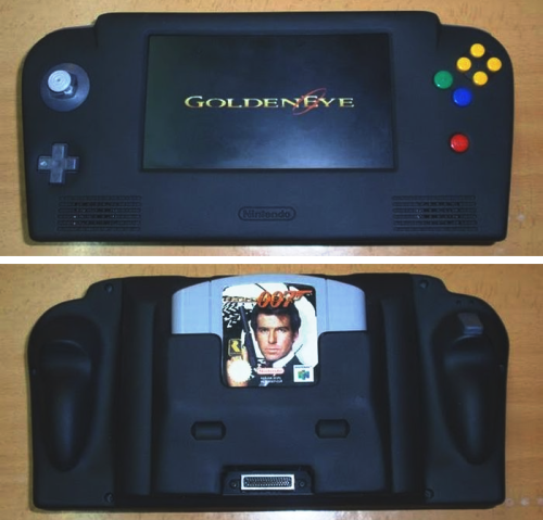 doomsdaygaming:  Transforming a Nintendo 64 into a Handheld Console  Click the link above for the tutorial. 