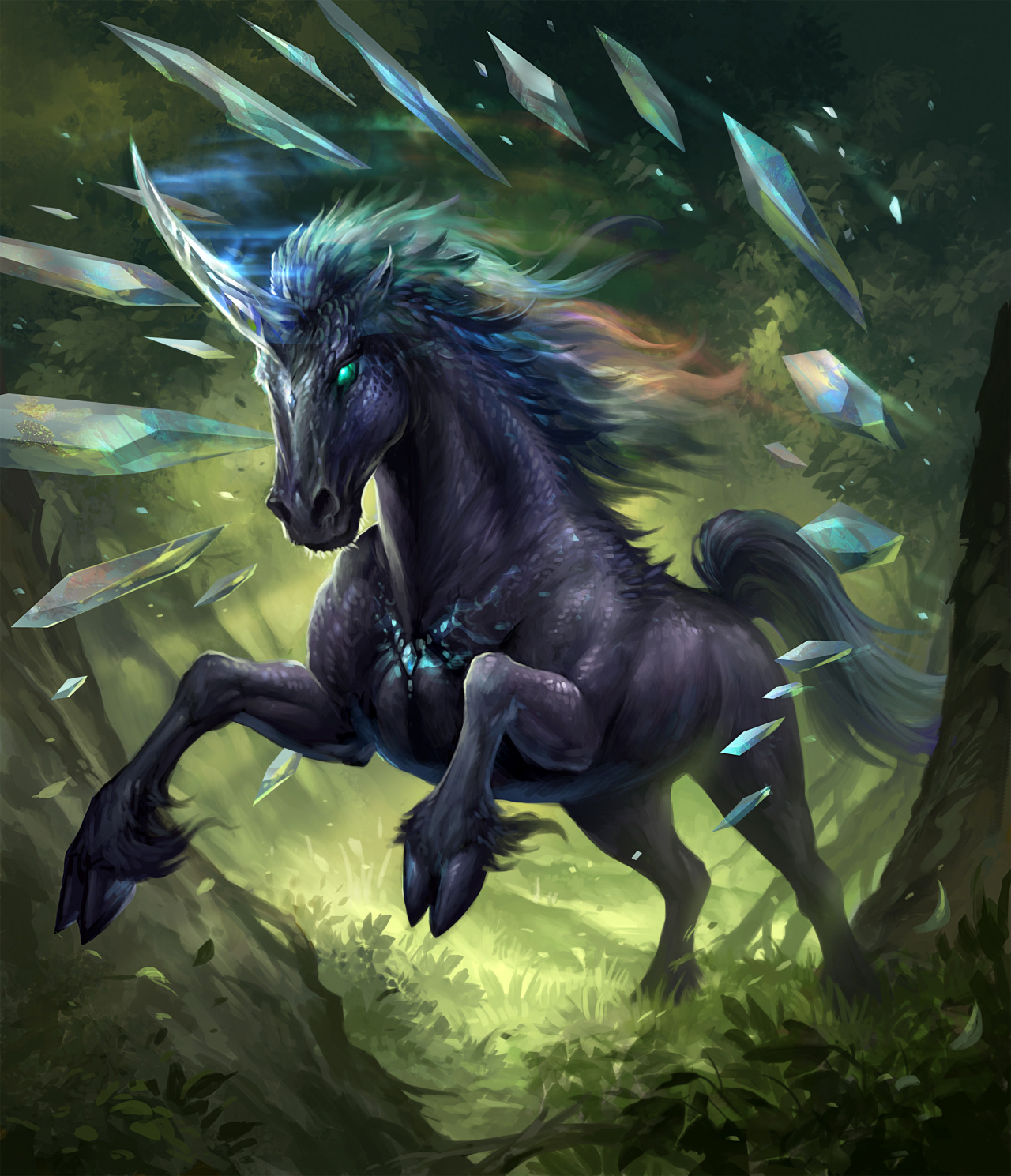 Prismatic Unicorn - lvl 4 by sandara