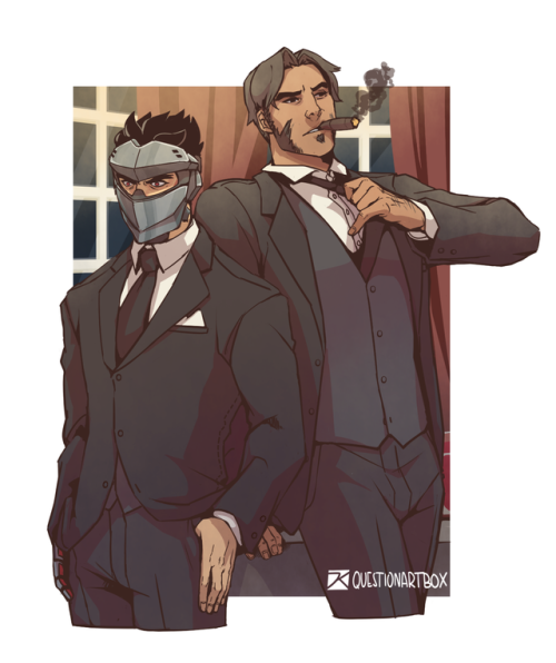 questionartbox: Consider: blackwatch boys in suits  ✨ Art blog: questionartbox[Commission Info] [Ko-