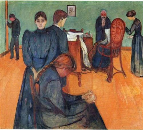 Morte na sala, Edvard Munch, 1893