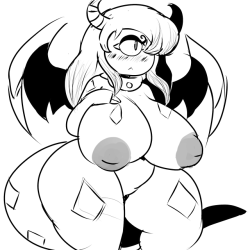 some lewd demon draws from last night on the discords. might do more of her since peeps like her.