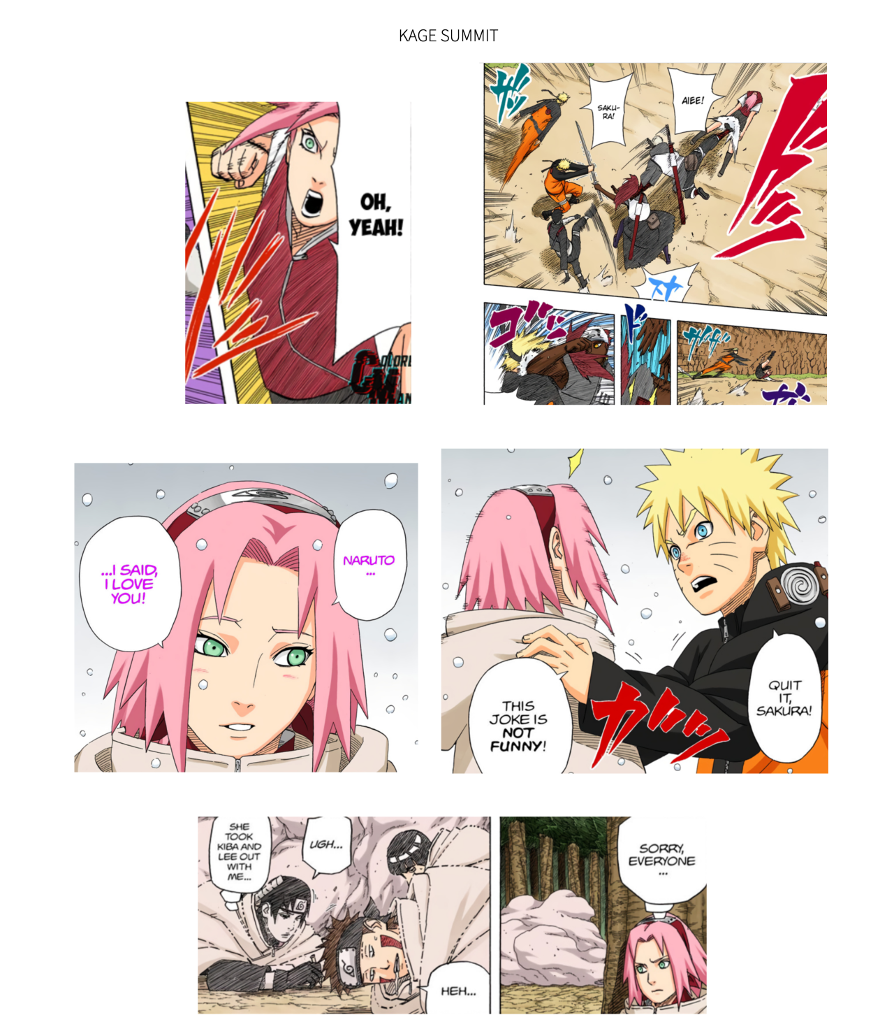 Tsunade special therapy comic