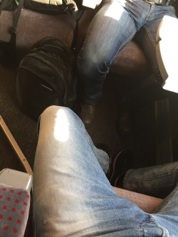 alexswiss:  Today in the train I really got horny sitting opposite of this guy with his hot bulge!!!