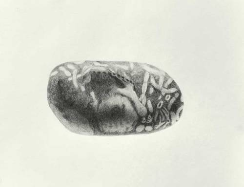 Gabrielle Nowicki - 2016. Rock (1) - Graphite on 12″ x 9″  PaperMy house is a five minute drive from