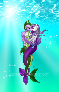 Pia-Chan:  Rarity Is Best Mermaid. Http://Pia-Sama.deviantart.com/Art/Rarity-S-Mermaid-Fantasy-374507266