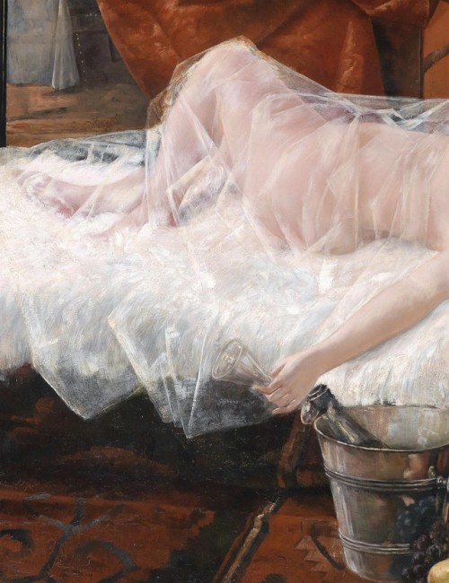 southcarolinamermaid:moerae:After the Ball (detail, 1895) Franz Georg KleberI’ve never been to