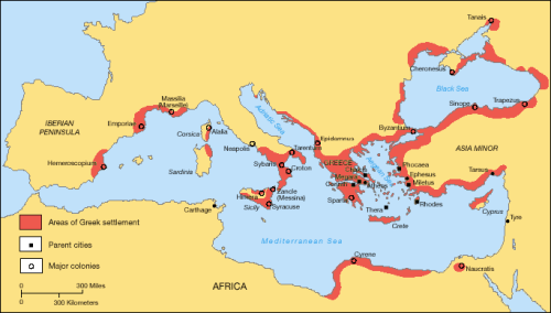 mapsontheweb:Ancient Greek Expansion in the Archaic Period