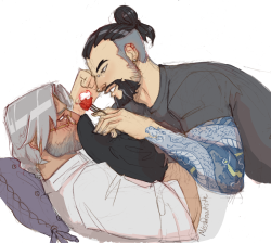 missdrawtiste:Scrooge McCree x Hip Hanzo