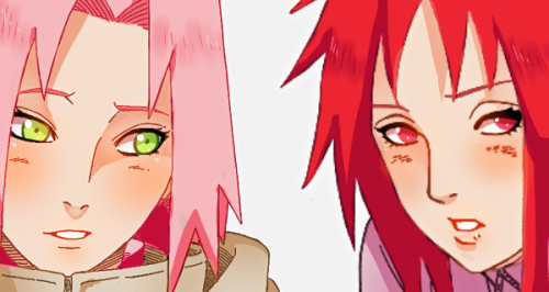 kaurro: sakura haruno &amp; karin uzumaki♥ caps