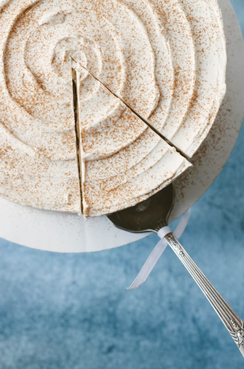 sweetoothgirl: Spiced Apple Cake with Maple Cream Cheese Frosting