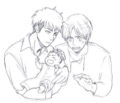 aalleexxwhat:  reiner—braun:  【ついろぐ】エレジャンつめ３ by いりえ