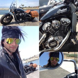 officialashleypurdy:  Perfect day for a cruise on a new @IndianMotorcycle 