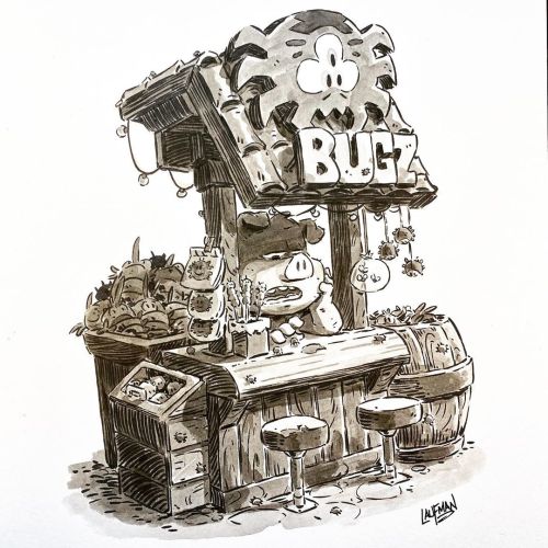 Inktober Day 29 - Bug Stand My new Original Inktober work goes on sale every Monday at 1pm EST at ww