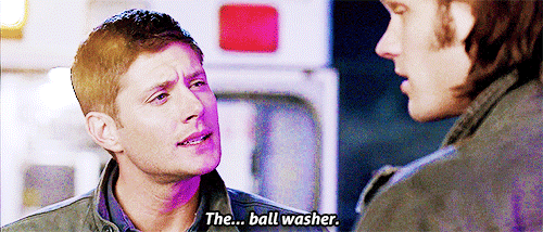 #Dean’s smug smile tho   ( ๑‾̀◡‾́)σ»  