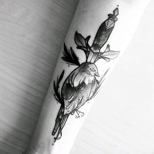 bitofanink:  TATTOO Blog sleeping bird Tumblr