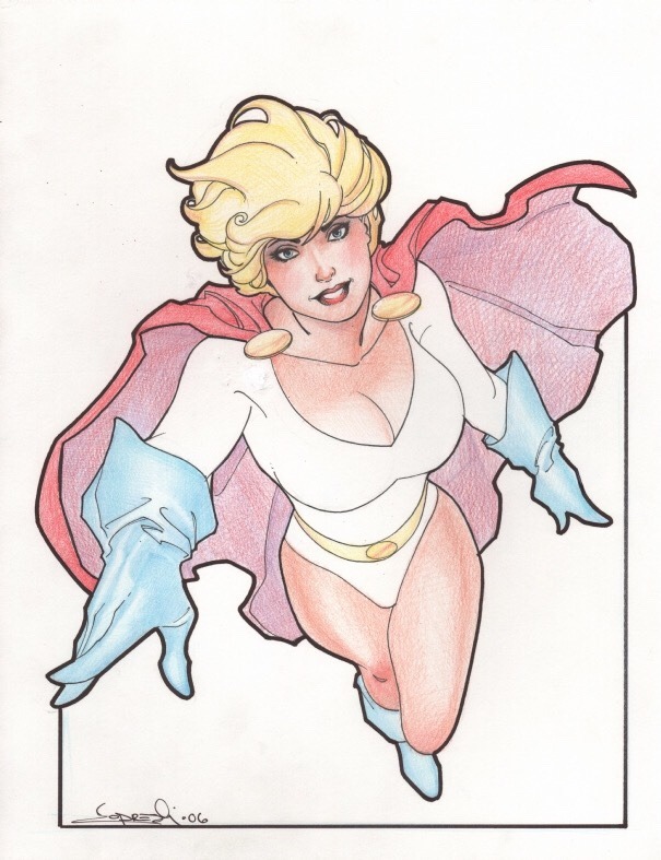 kalelsonofkrypton:  Power Girl by Aaron Lopresti. 