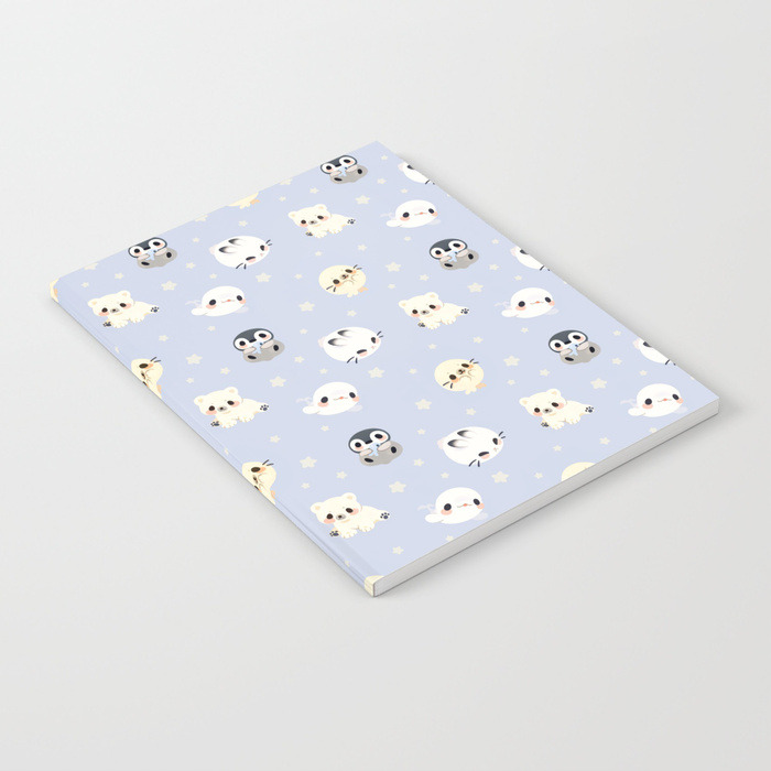 fluffysheeps:  Arctic babies!! ฅ( ̳͒•ಲ• ̳͒)♪Available as notebooks,