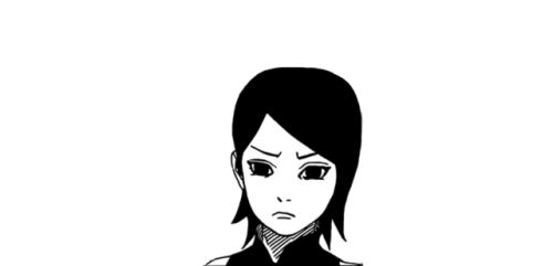 sasxkura:I am particularly fond of Sarada without glasses, because I feel a nostalgic feeling of how