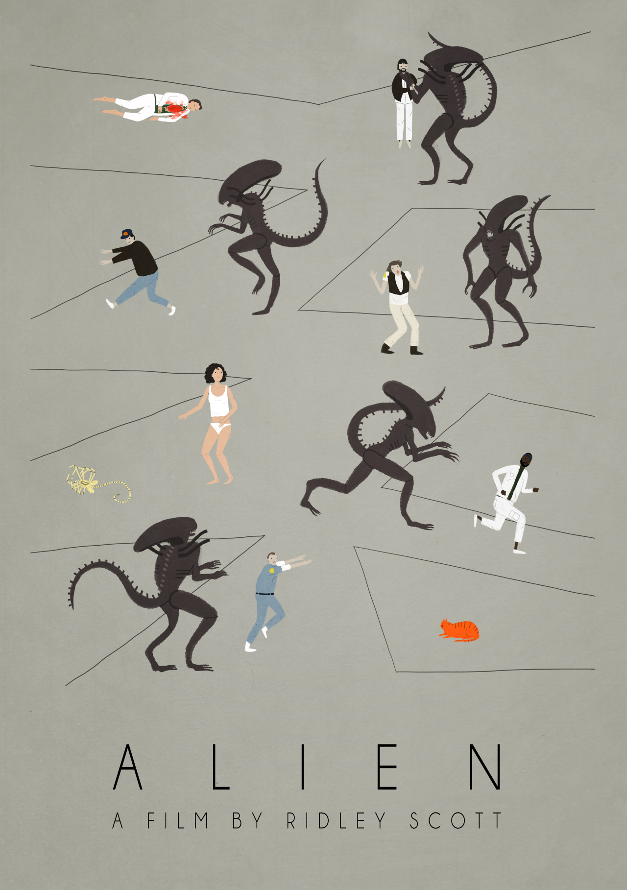 missingvalues:  rekabucsi:  This one I made for a small exhibition of film posters.