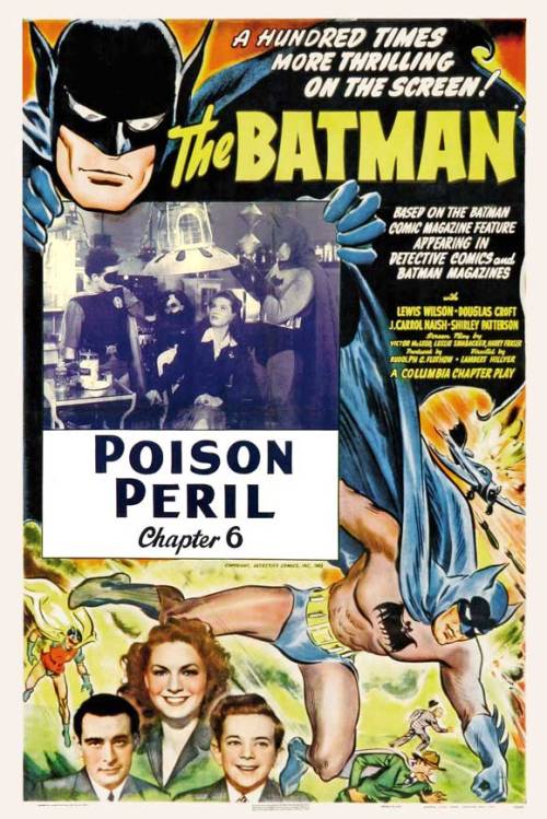 Posters and Lobby Cards for “THE BATMAN” original serials (1943)from Columbia Pictures.Posting as we