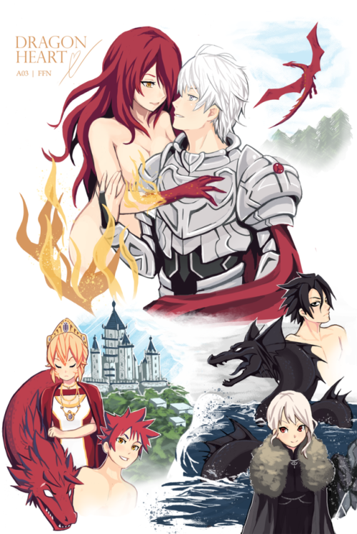  Dragons, dragons everywhere - ft EiRin, SouEri, RyoAliFanart for @justaramblingromantic​‘s fanfic D