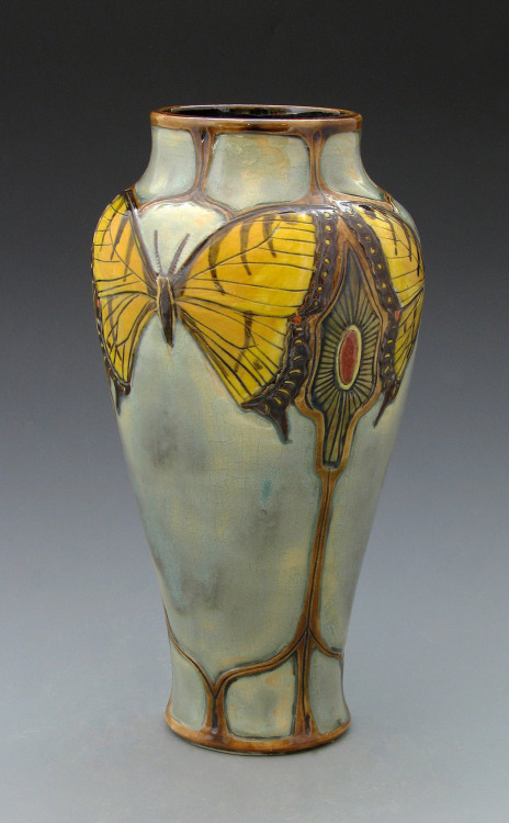 Throwback to Feb of 2015 “New Swallowtail Designs”Art Nouveau vase by Stephanie You