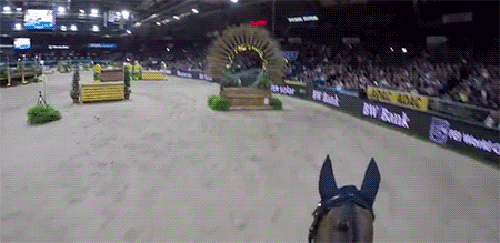 transperceneige:  The Stuttgart German Masters’s indoor eventing course through the eyes of Michael 