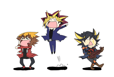 redxyellow-original:  Yu-Gi-Oh! Protagonists. 