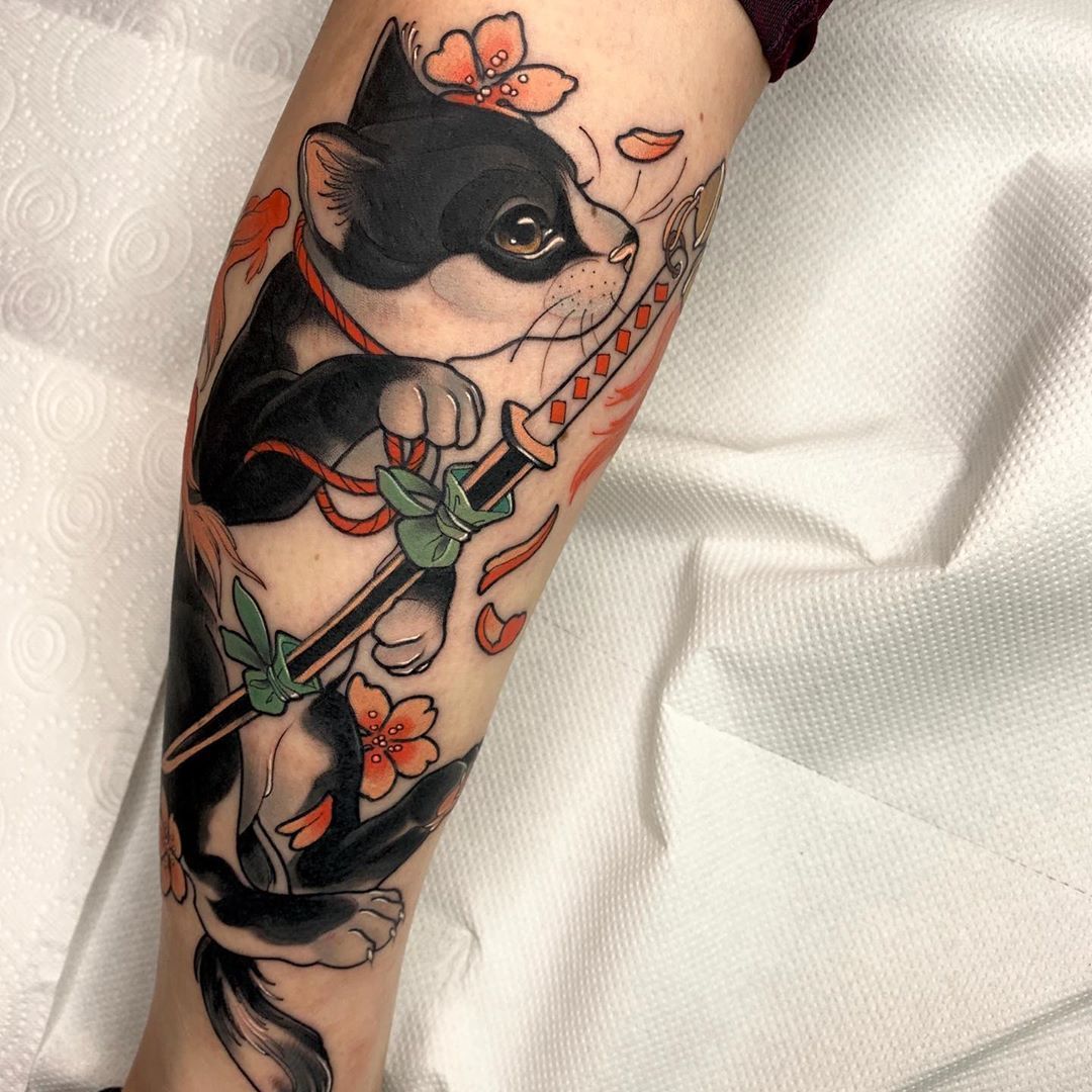 South Main Street Tattoo  Lil baby sugar glider by Alicia Kohut here at  South Main Street Tattoo  Lets book something fun and cool by calling  5708223800 or emailing 94smstattoogmailcom    