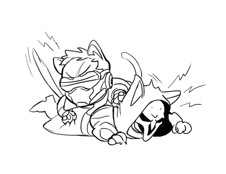 sleiin:  some ow doodles from twitter 