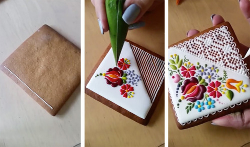 mymodernmet: Chef Effortlessly Decorates Cookies with Intricate Embroidery-Inspired Designs