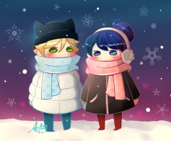 arley-just-doodle-it:  Pudgy winter children *3*