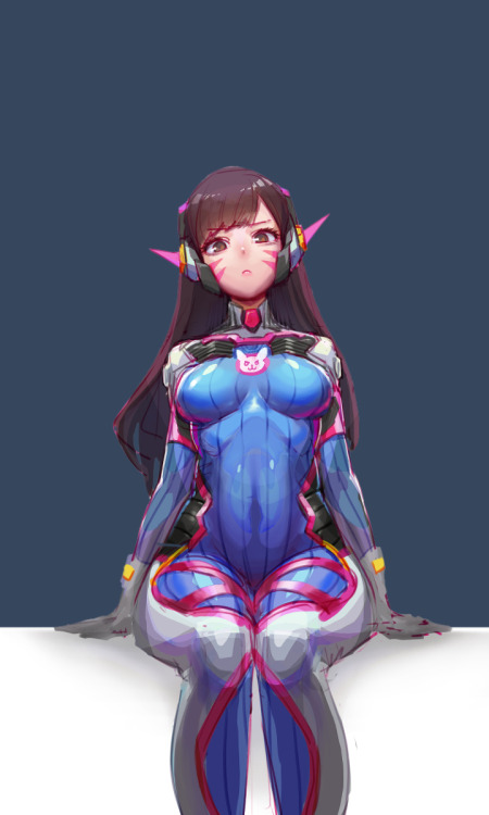 geekgames101:     D.VA Art by G.M蘑菇   
