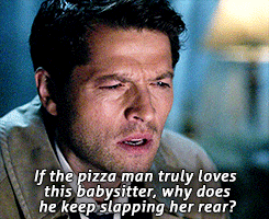 itsokaysammy:    Funny Castiel Moments Pt. 2 (requested by alltheoppasbae) have a gif request? check my post here!  