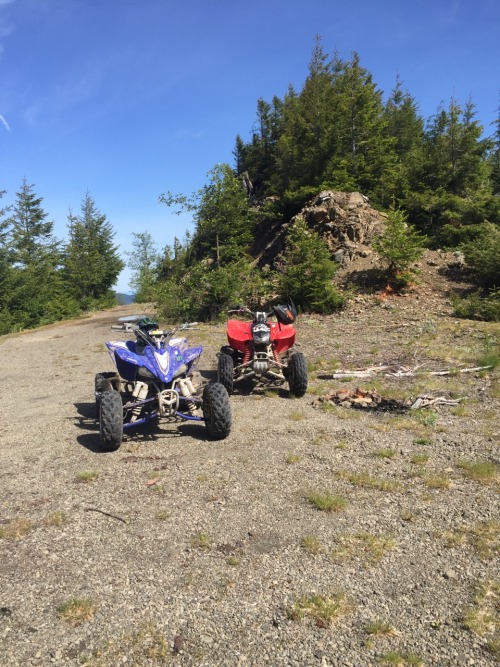Happy Memorial Day y'all! Campout and riding adventure with @quadjunky . Guns , flags, beer, quads and gorgeous scenery what more could you want? Although I have my first wreck on my quad so I’ll be sore later lol