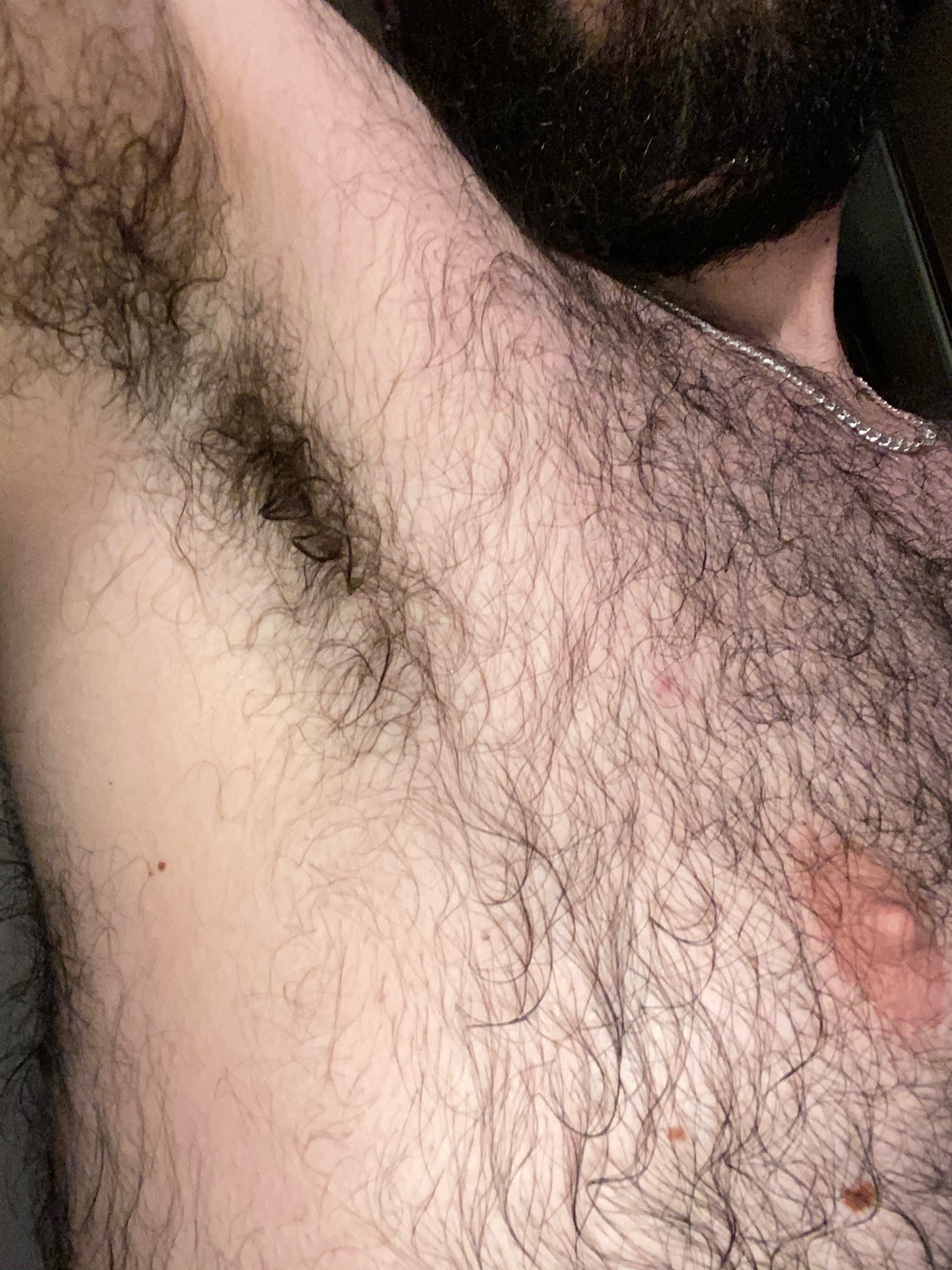 Hairy pits after a shower 