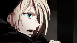 nezuxi:random gifset of: emeralds eyes of a soldier yurio’s eyes [victor version]