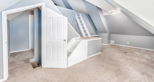 roach-works:silentstep:terriblerealestateagentphotos:If M C Escher had tried interior design.  house Attic perfec t size for put person in to n\ap! inside very Soft and  Comfort human sleep soundly put person in House Attic. Put Self In House Attic. no